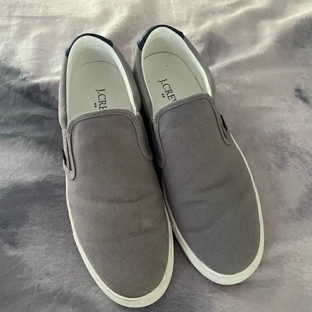 J. Crew Explorer Canvas Slip-On Sneakers Men’s Size 8